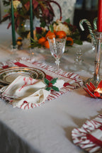 Hand-Beaded Wire Napkin Ring — Ivy & Holly Motif