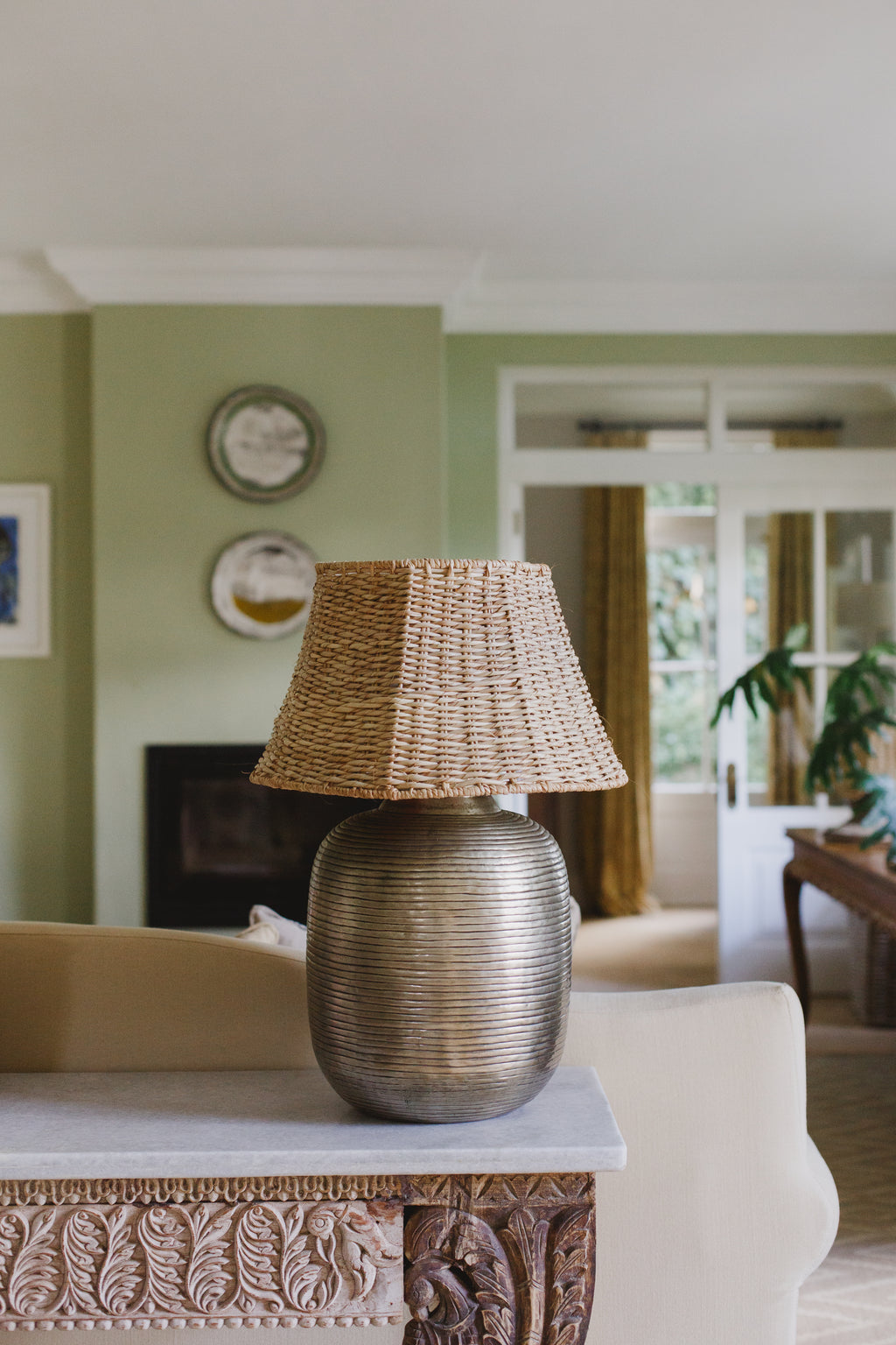 Woven Large Plain Lamp Shade