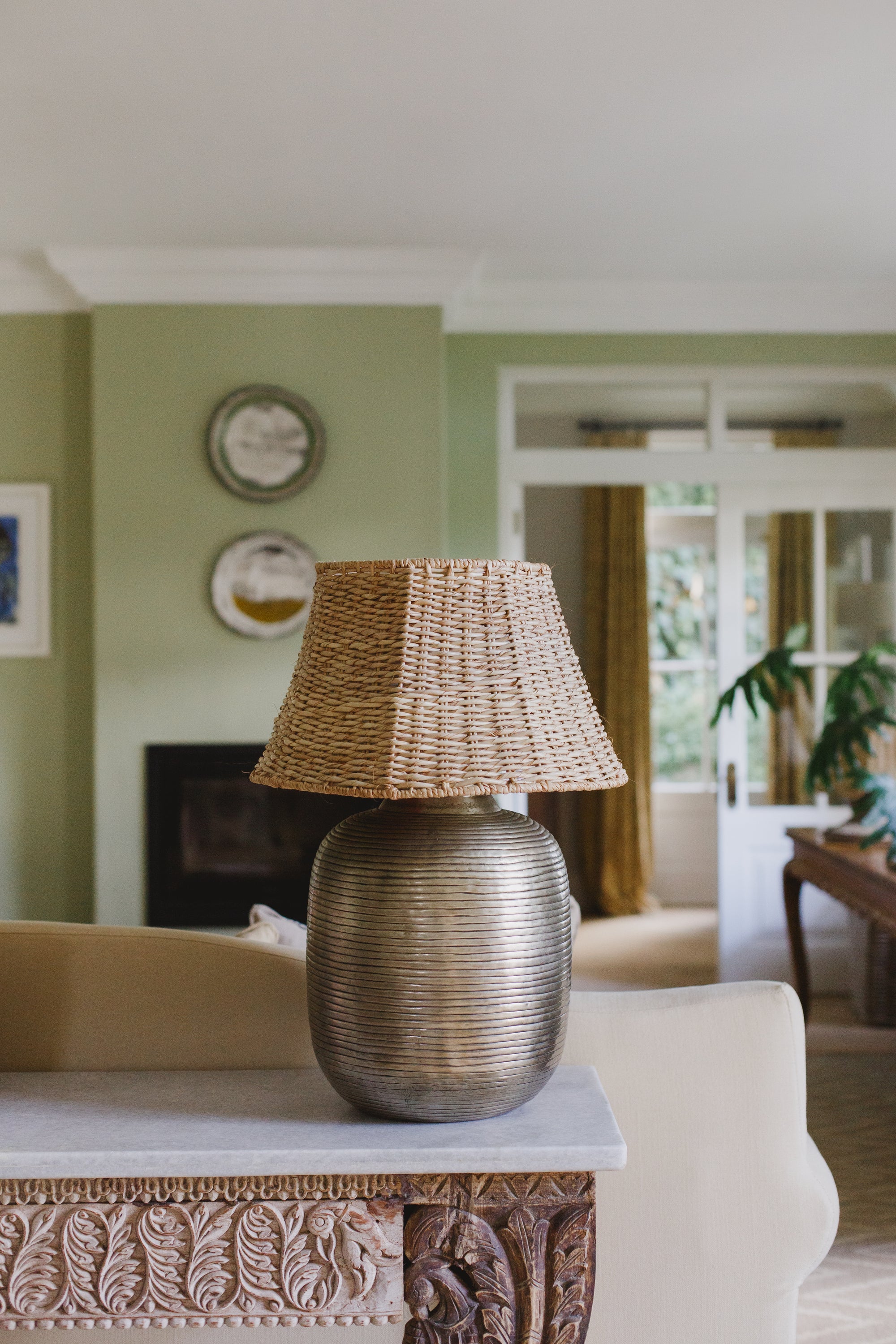 Woven Large Plain Lamp Shade