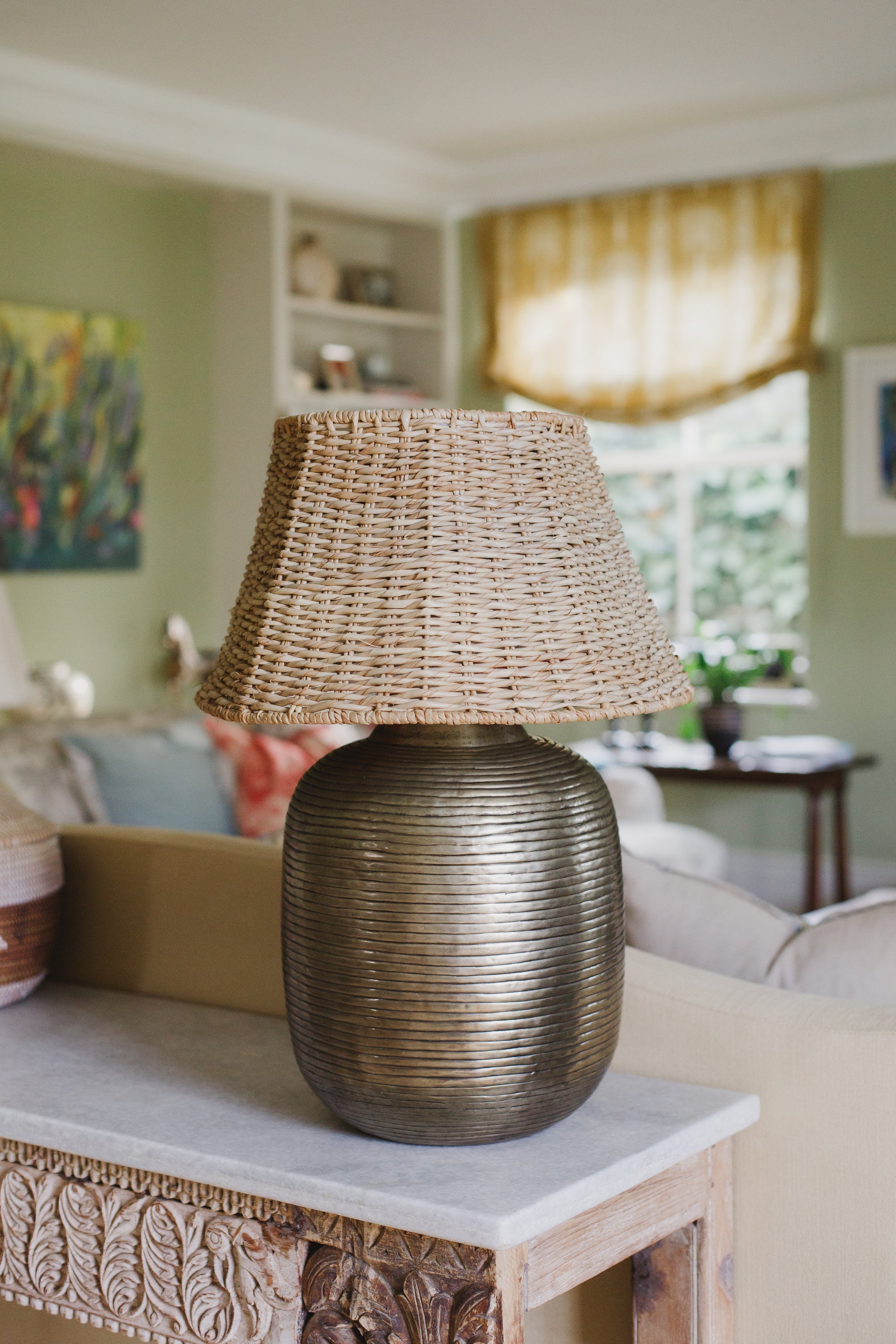 Woven Large Plain Lamp Shade