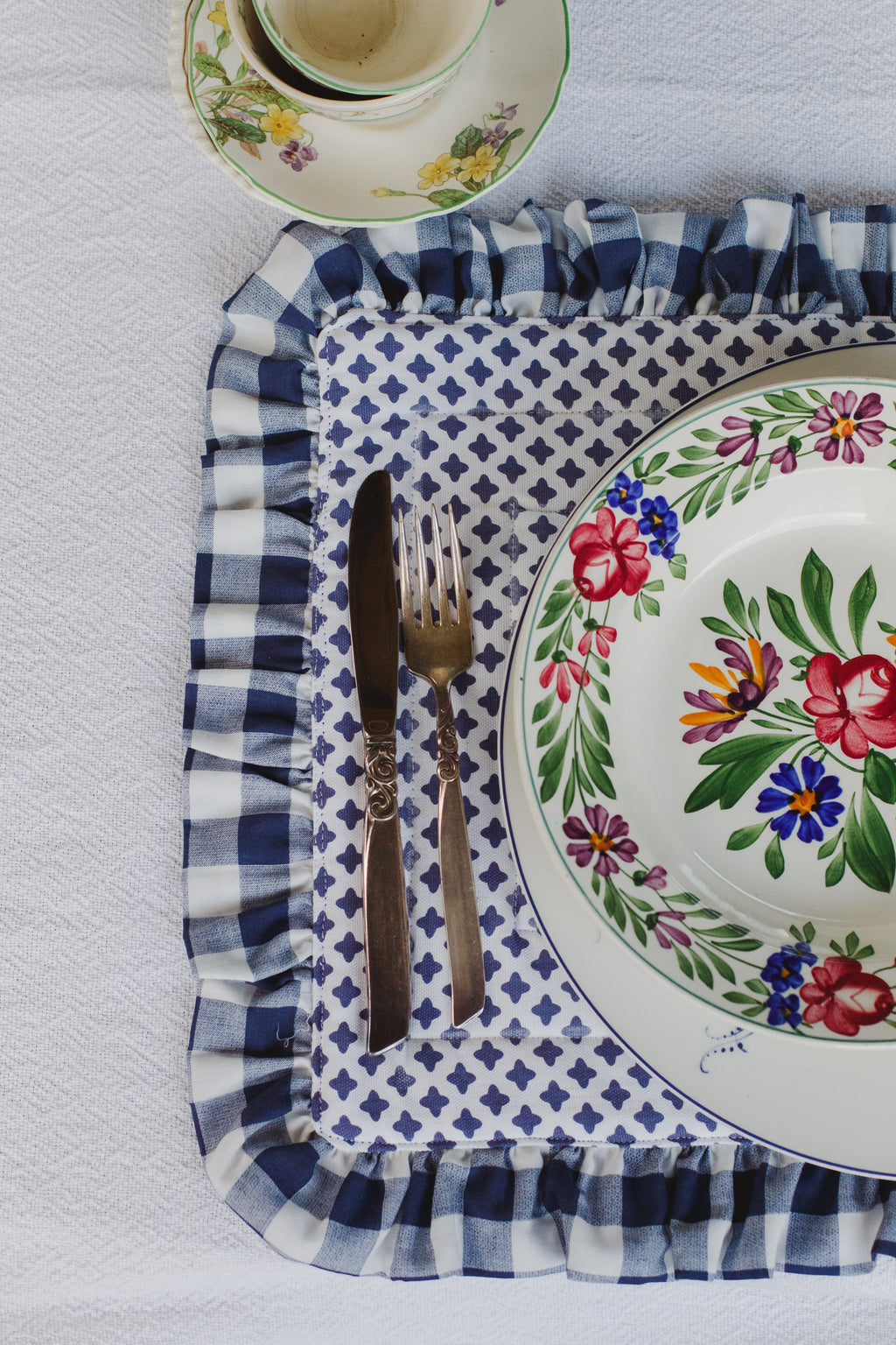 Frilled Quilted Table Mat