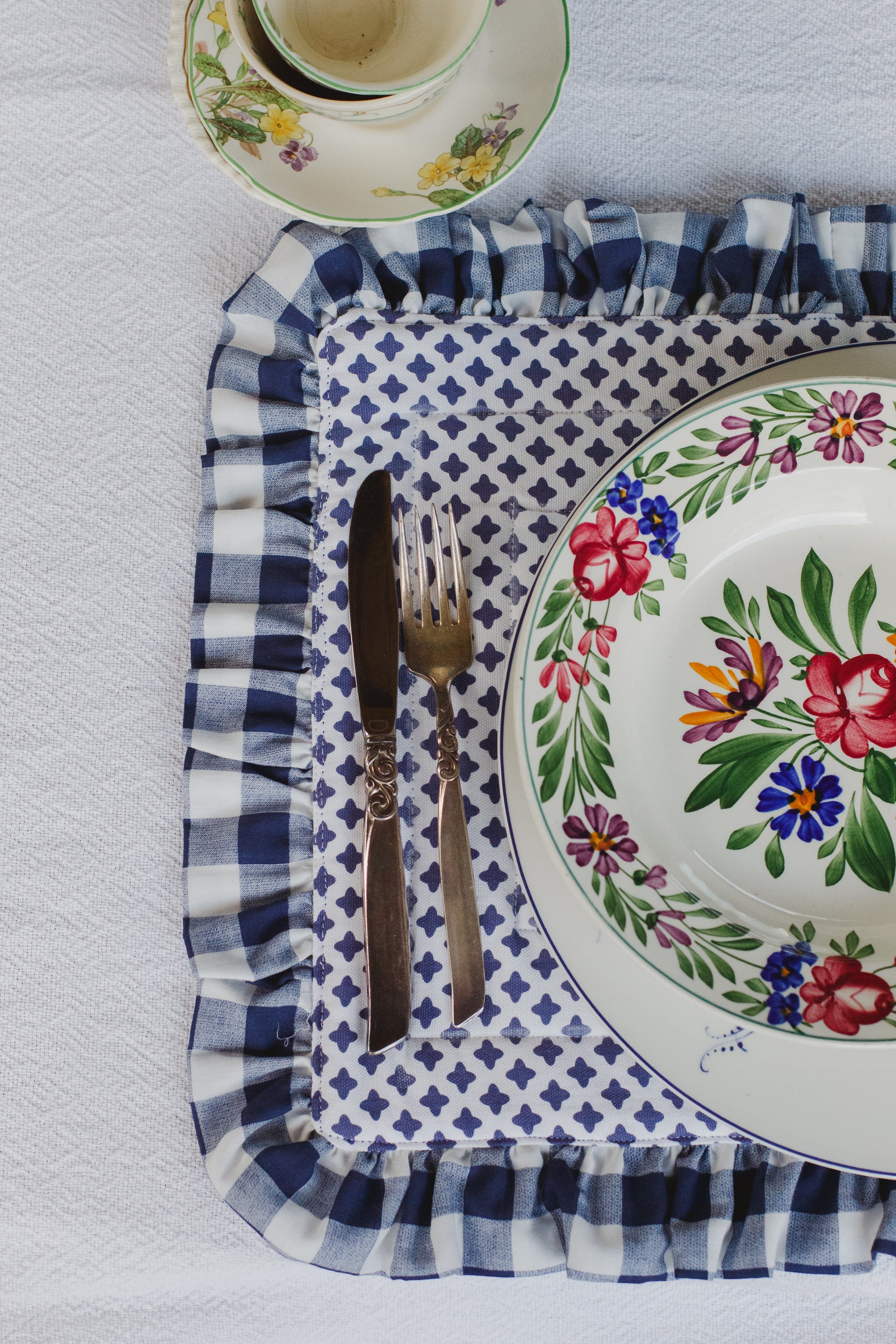 Frilled Quilted Table Mat