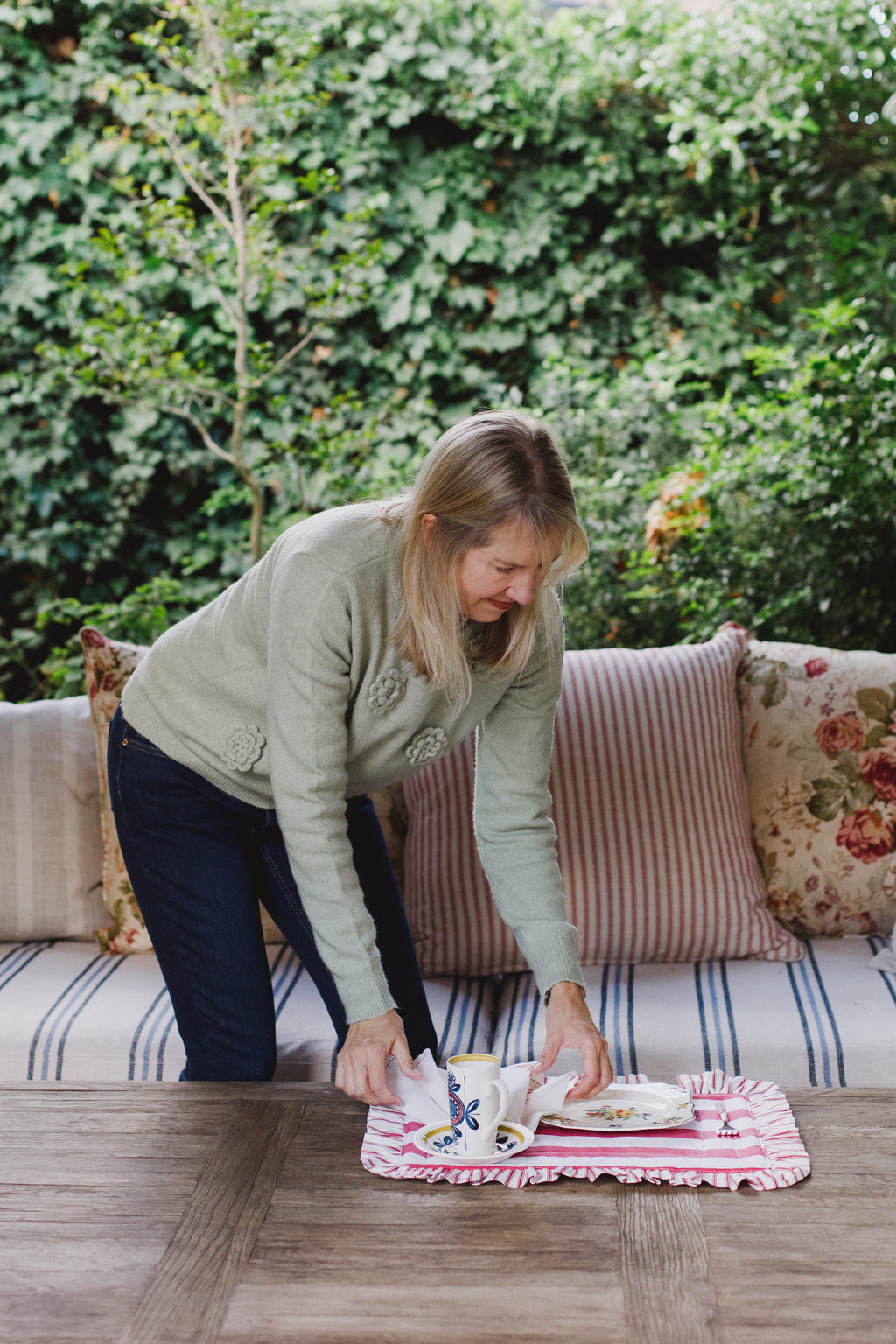 Frilled Quilted Table Mat