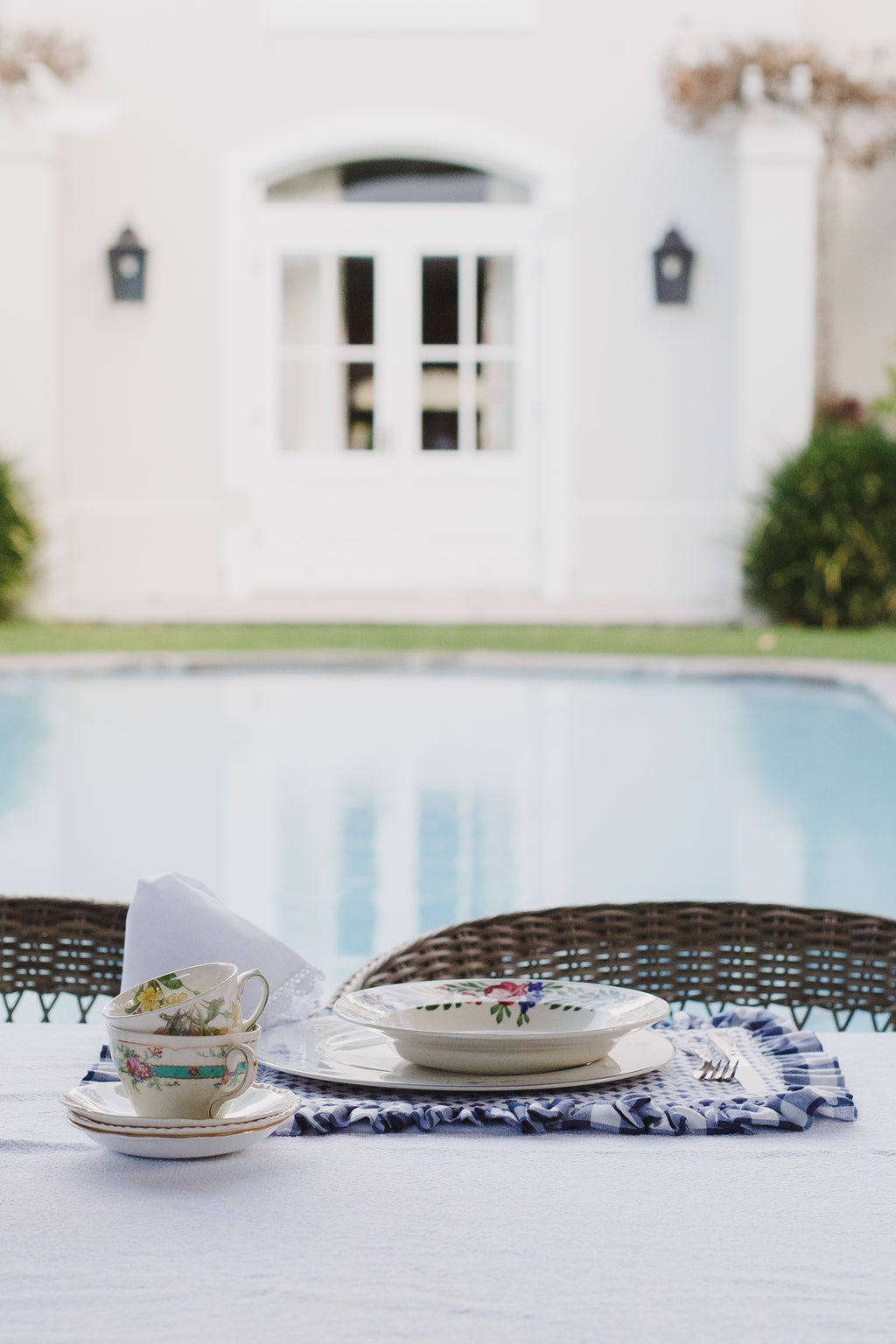 Frilled Quilted Table Mat