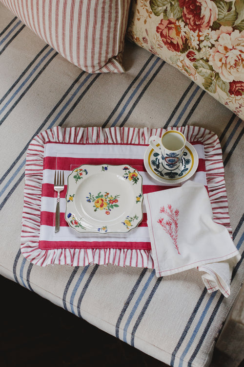 Frilled Quilted Table Mat
